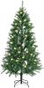 Juskys künstlicher Weihnachtsbaum mit LED Beleuchtung & Ständer für drinnen, Kunststoff / Metall naturgetreu, Ø 100 x 180 cm