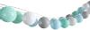 VitaliSpa Lichterkette Cotton Balls Girlande grau weiß mint-grün hellblau 310 cm (Jungen)
