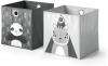 Vicco 'Panda & Zebra' 2er-Set Faltbox 30 x 30 cm