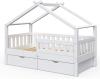 VitaliSpa 'Design' Kinderbett 80 x 160 cm, weiß, Massivholz Kiefer, inkl. 2 Schubladen