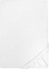 Castell 0077113 Jersey-Stretch Spannbetttuch (Matratzenhöhe max. 22 cm) (Baumwolle) 90x190 cm -> 100x200 cm, weiß