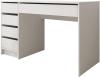 Mirjan24 Schreibtisch 'Ada' Schubladen beidseitig montierbar, 75 x 55 x 120 cm Weiß