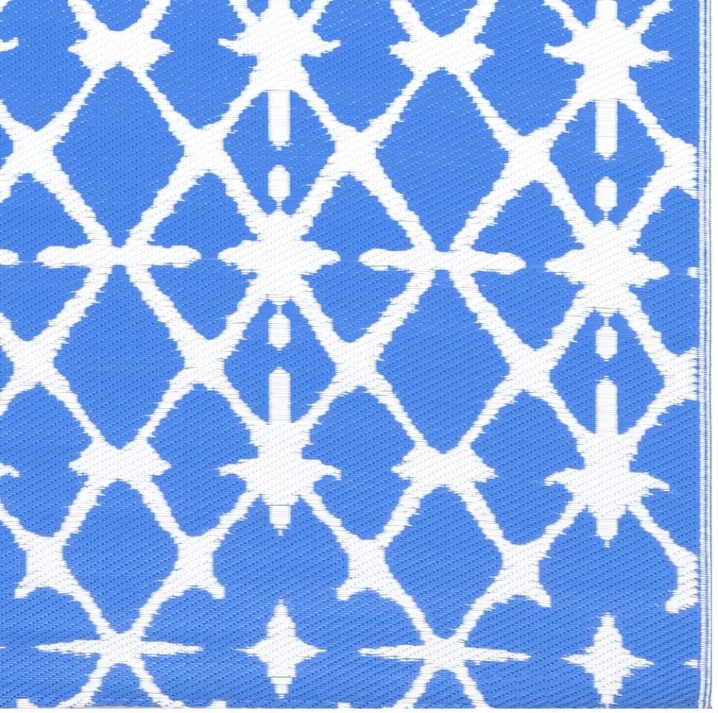 Outdoor-Teppich Blau und Weiß 80x150 cm PP Bild 1