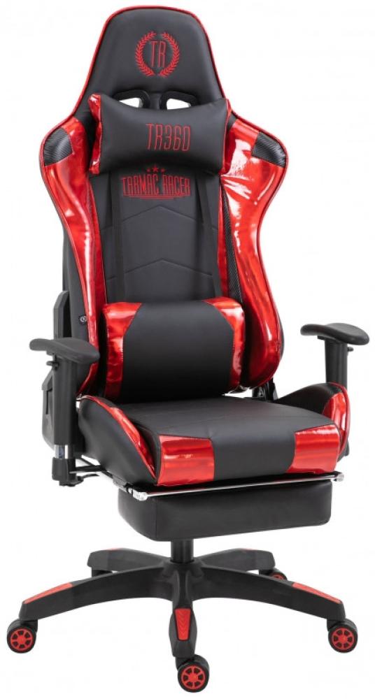 Racing 'Turbo XL' Bürostuhl, Gamingstuhl, Turbo mit Fußablage, glanz, schwarz/rot Bild 1