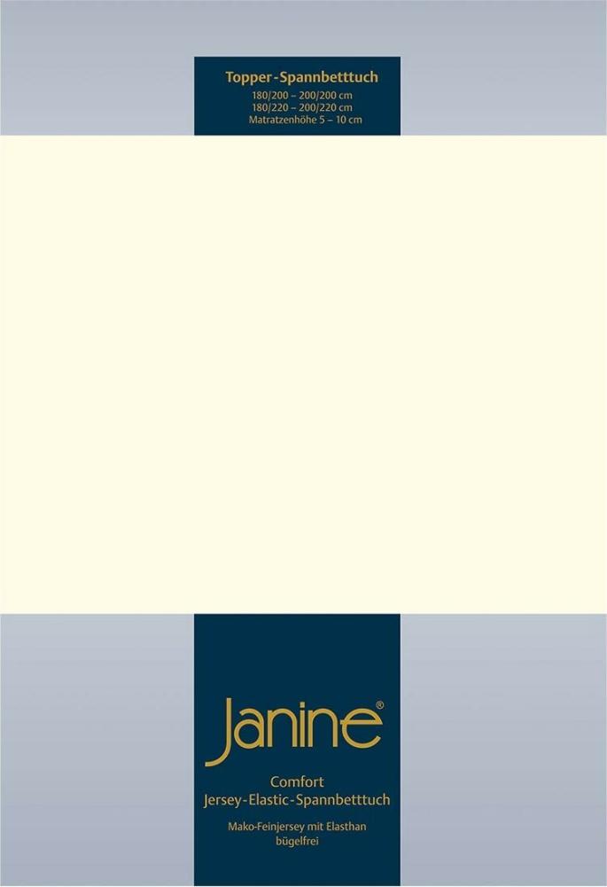 Janine Topper Comfort Jersey Spannbetttuch | 140x200 cm - 160x220 cm | natur Bild 1