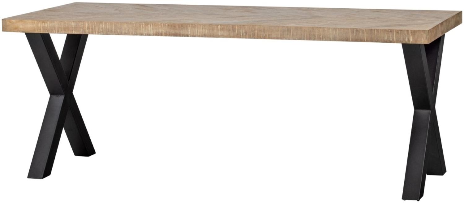 Esstisch Tablo - Mango Gräte - 180x90 cm - Alkmaar Legs Bild 1