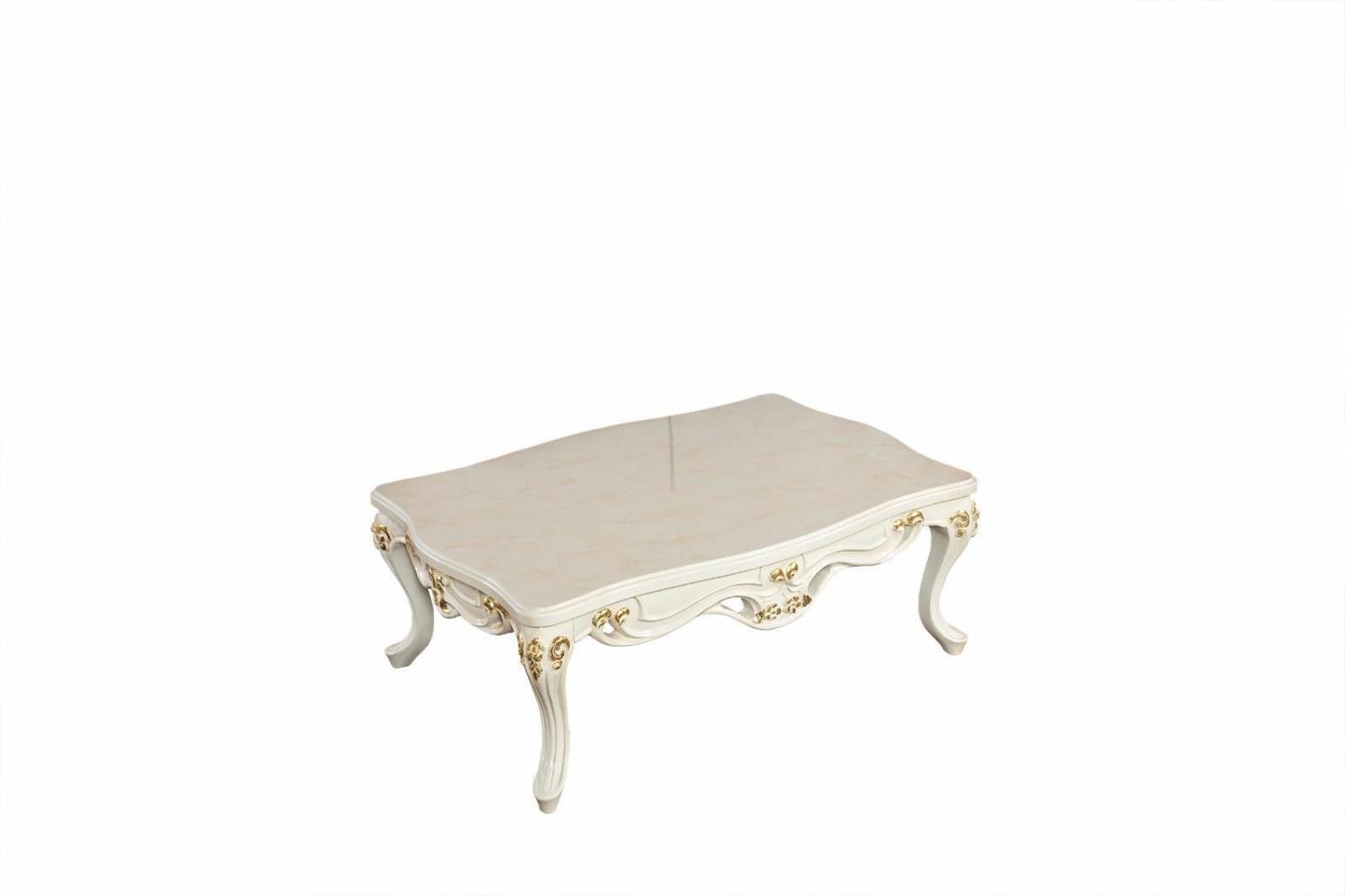 Klassischer Barock aus Holz - Klassische Möbel Wohnzimmer Tische Couchtisch Bild 1