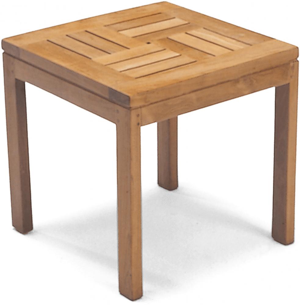 Sonnenpartner Beistelltisch Squareside 45x45 cm Teakholz Old Teak Tisch Gartentisch Bild 1