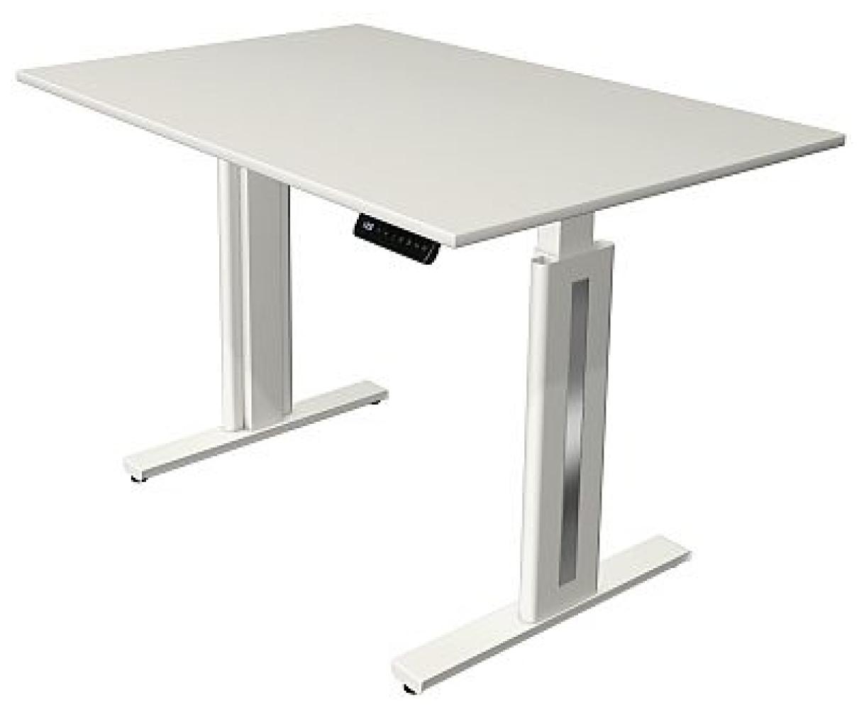 Kerkmann Move 3 Schreibtisch Steh und Sitztisch fresh (B) 120 x (T) 80 cm lichtgrau Bild 1