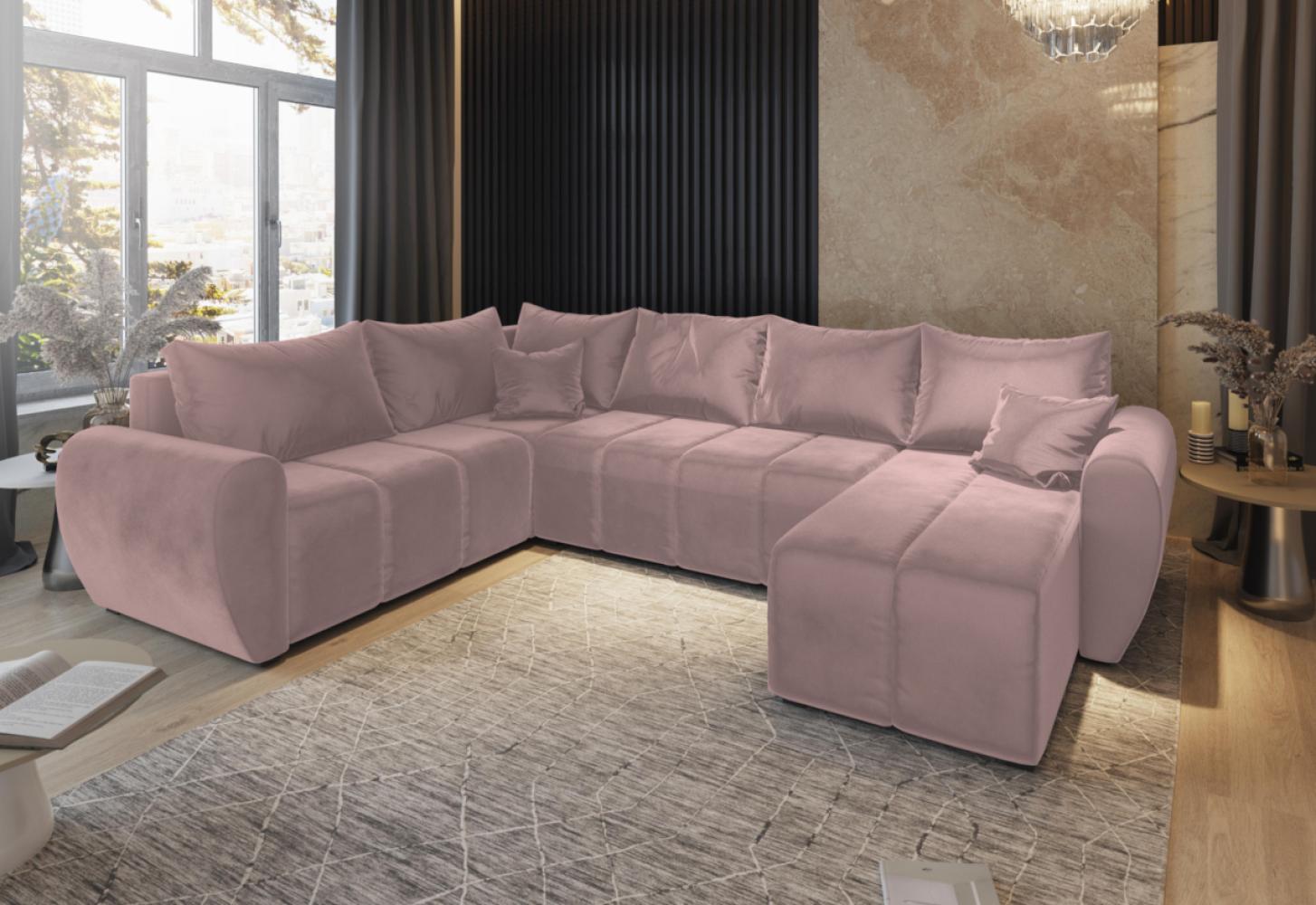 Sofa mit Schlaffunktion in U-Form MOLISA 2, 303x82x208, Kronos 27, Links Bild 1