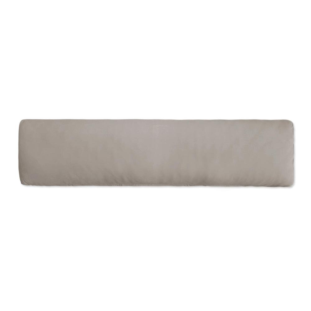 Traumschlaf Premium Interlock Jersey Seitenschläferkissen Bezug | 40x140 cm | grau Bild 1