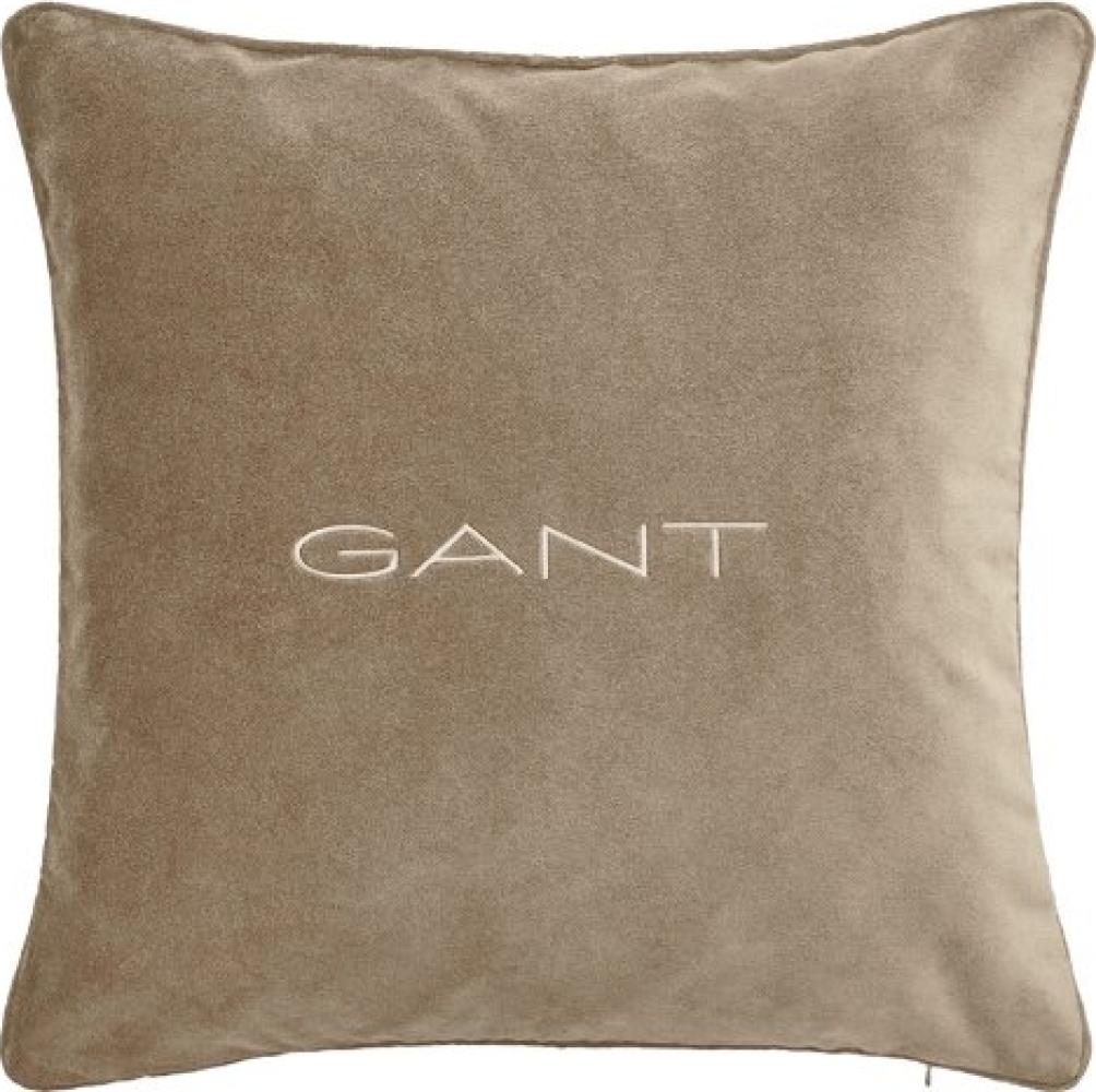 Gant Home Kissenhülle Velvet Cushion Samt Cold Beige (50x50cm) 853102601-204-50x50 Bild 1