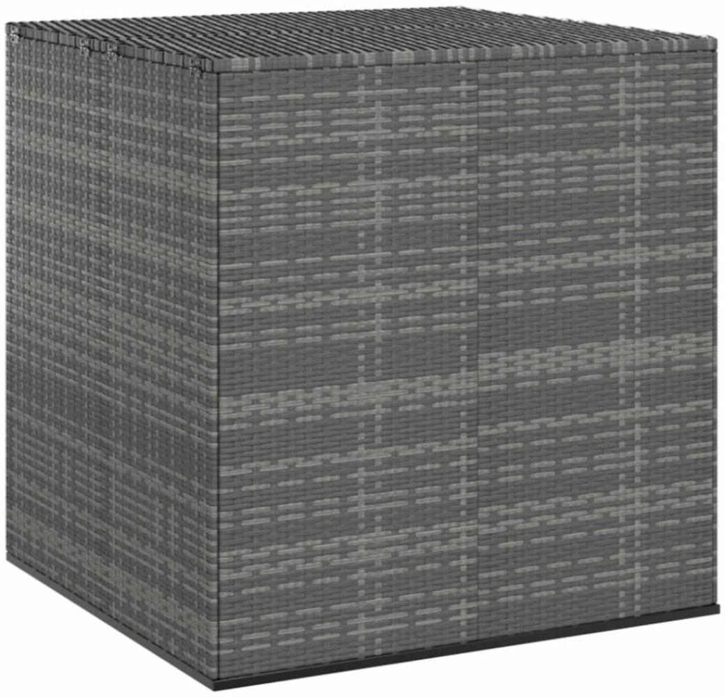 vidaXL Garten-Kissenbox PE Rattan 100x97,5x104 cm Grau Bild 1
