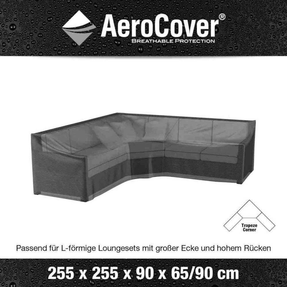 AeroCover Schutzhülle für L-förmige Eck-Lounge-Sets 255x255x90xH65/90 cm mit Trapezecke Schutzhaube Bild 1