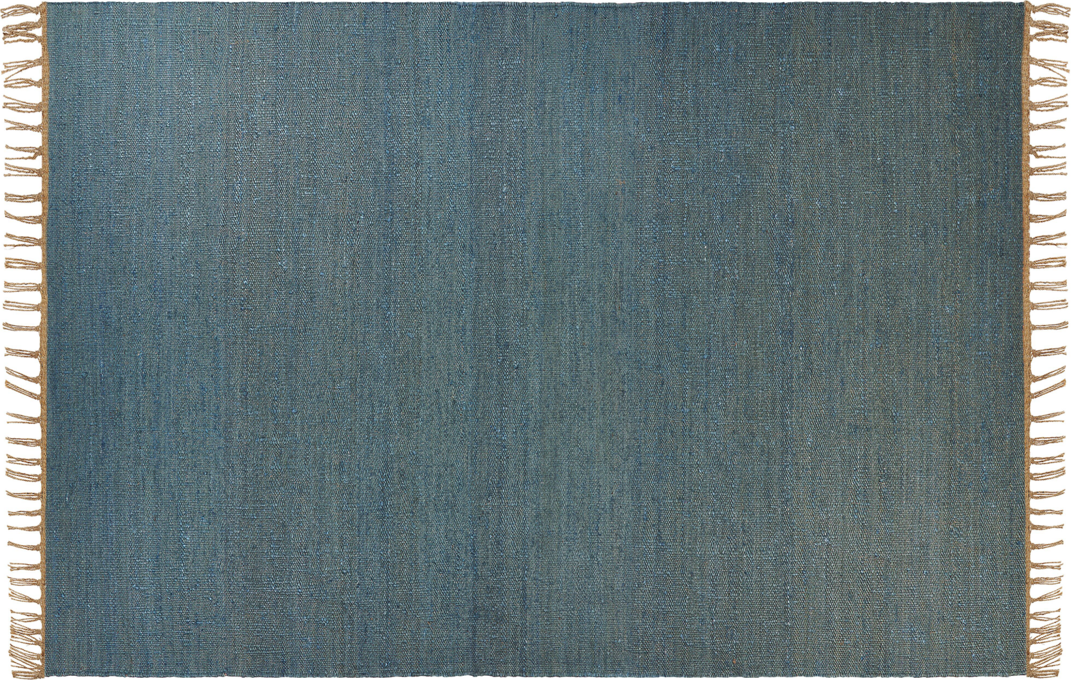 Teppich Jute blau 160 x 230 cm Kurzflor zweiseitig LUNIA Bild 1
