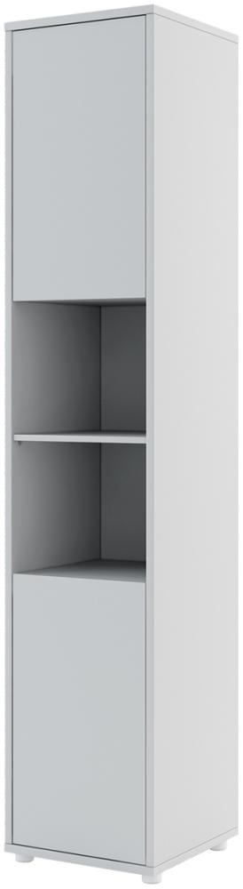 MEBLINI Schrank für Schrankbett Bed Concept - Hochschrank mit Ablagen und Fächern - Nachttisch - BC-08 - Grau Matt Bild 1