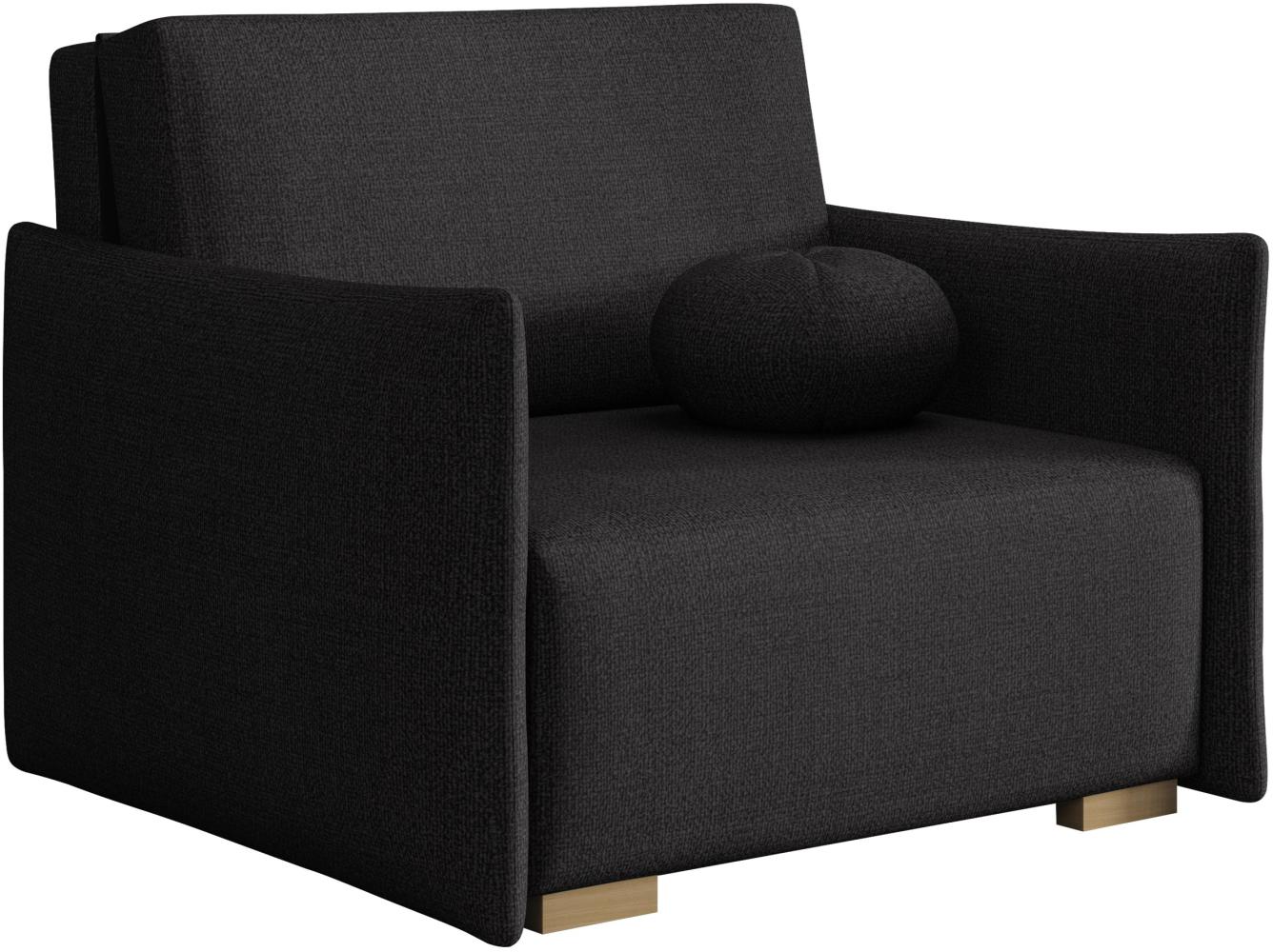 Sofa Viva Glov I mit Schlaffunktion, einsitzer Schlafsofa mit Bettkasten (Farbe: Soul 20) Bild 1