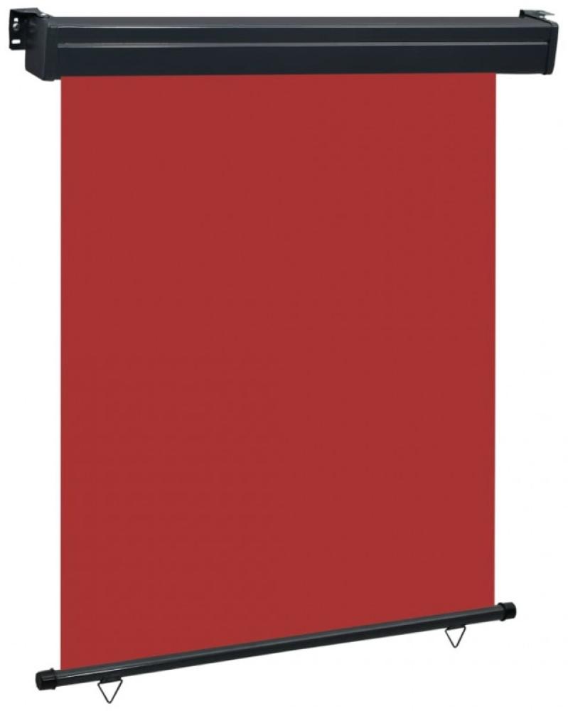 Balkon-Seitenmarkise 140 × 250 cm Rot Bild 1