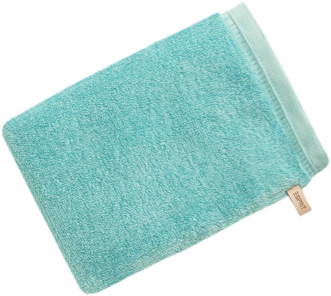 Esprit Handtücher Modern Solid | Waschhandschuh 16x22 cm | turquoise Bild 1