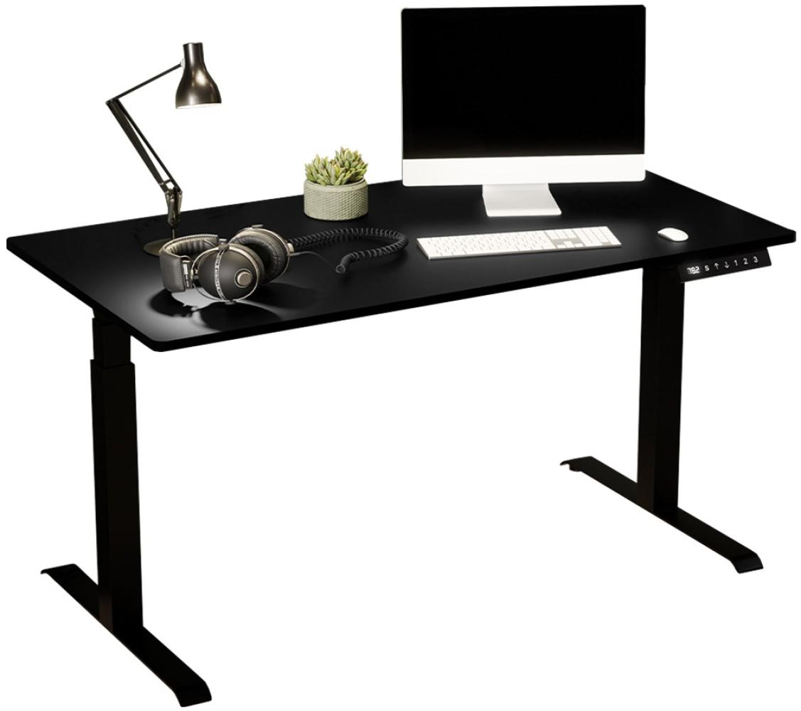 Elektrischer Höhenverstellbarer Schreibtisch Menny Long (Farbe: Schwarz) Bild 1