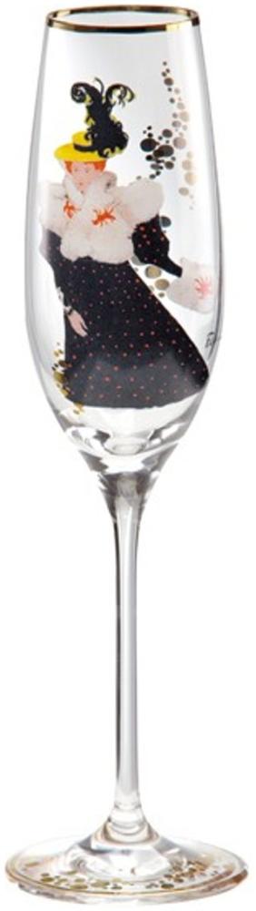 Champagnerglas mit einem Motiv von T. Lautrec "Luce Myres", 0,19 Ltr. - feinste Qualität aus der Tettau Porzellanfabrik - wunderschönes Sektglas Bild 1