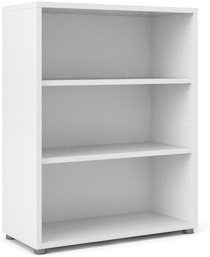 Büro Regal Prisme Ablageregal Aktenschrank Bücherregal Standregal Weiß Bild 1