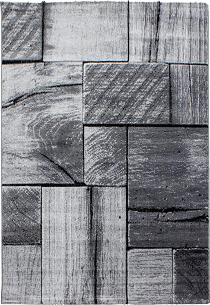 Kurzflor Teppich Paolo Läufer - 80x150 cm - Schwarz Bild 1