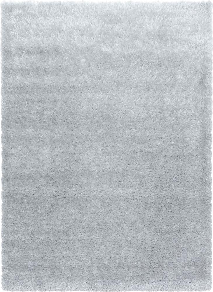Hochflor Teppich Baquoa Läufer - 60x110 cm - Silberfarbe Bild 1
