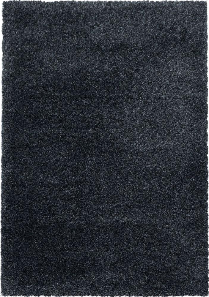 Hochflor Teppich Francesca Läufer - 80x150 cm - Anthrazit Bild 1