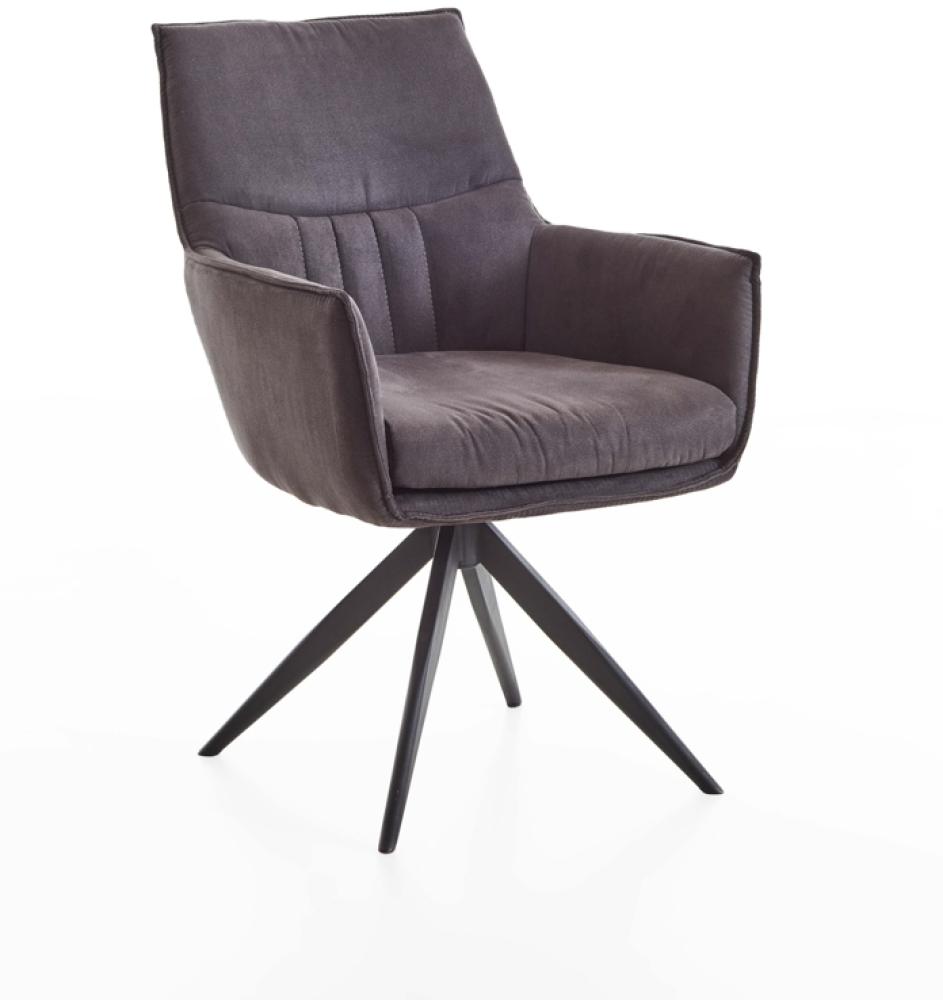 Niehoff Sitzmöbel Latina Komfort-Schalensessel - Polyesterbezug Eisen Arizona graphit Bild 1