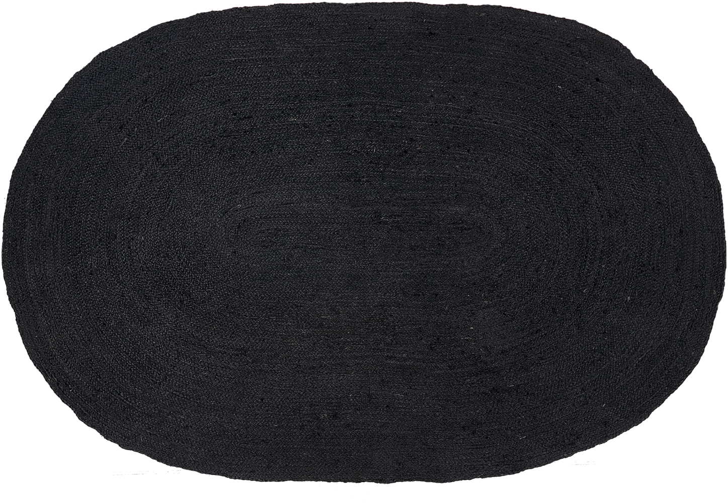 Teppich Jute schwarz 160 x 230 cm Kurzflor DEMIRCI Bild 1