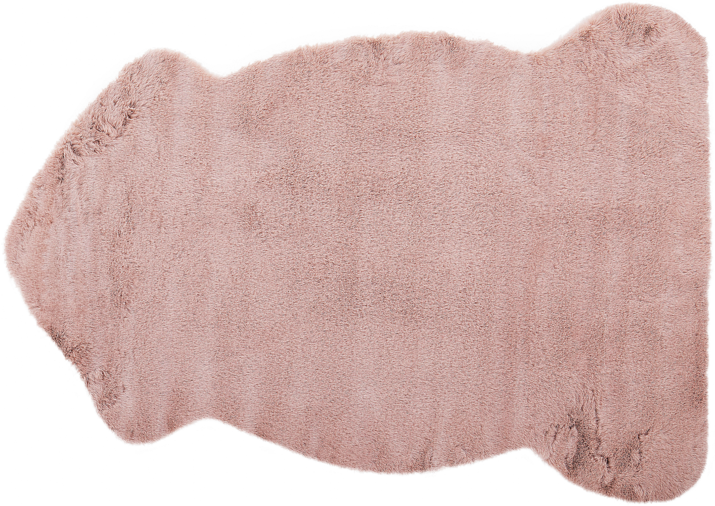 Kunstfell-Teppich Kaninchen rosa 90 cm UNDARA Bild 1