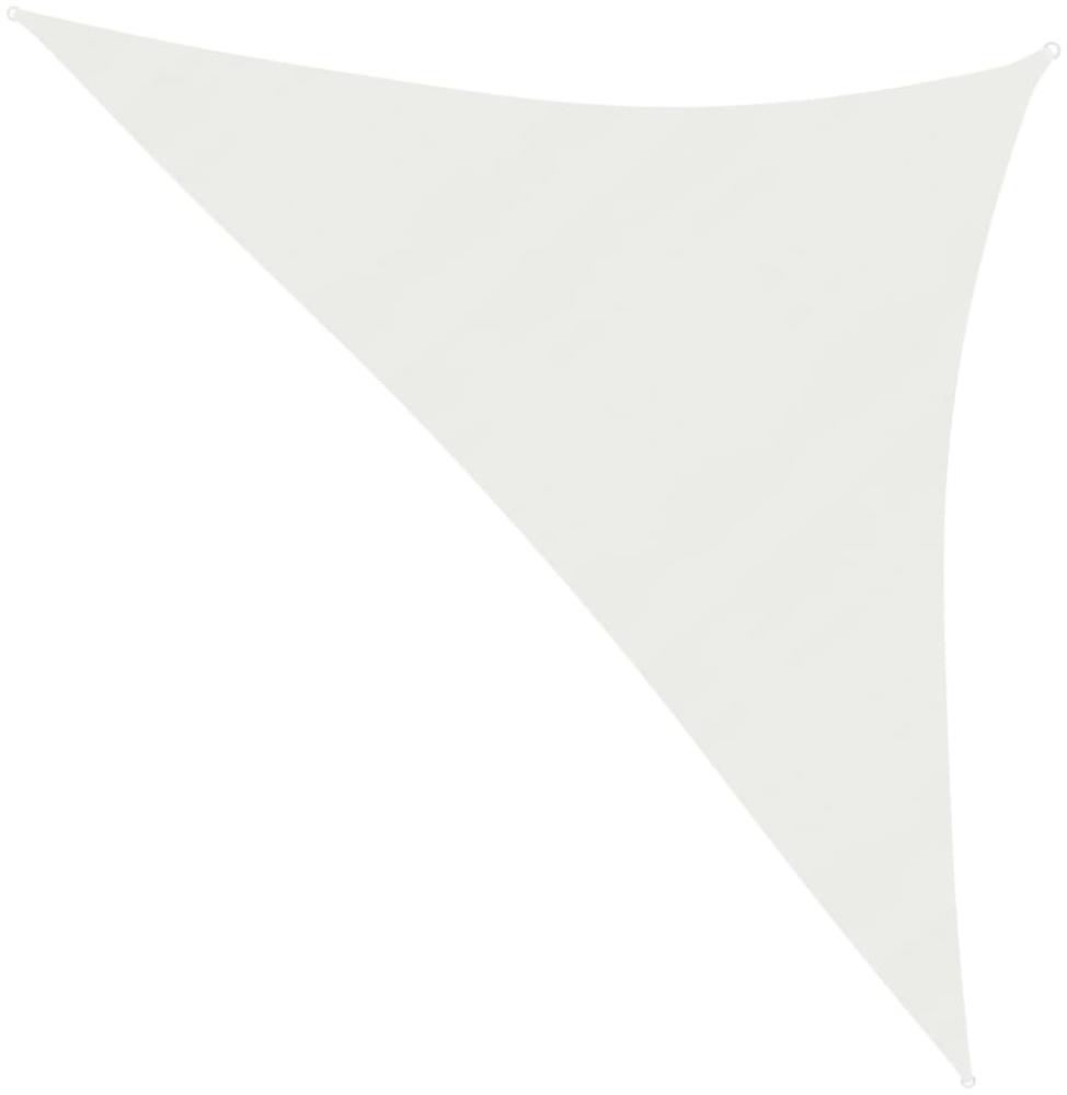 Sonnensegel 160 g/m² Weiß 3,5x3,5x4,9 m HDPE Bild 1
