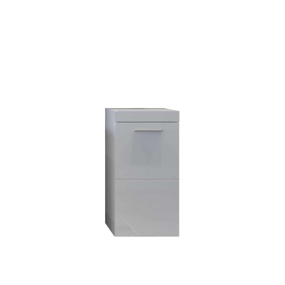 Badezimmer Unterschrank Devon in weiß Hochglanz 35 x 68 cm Bild 1