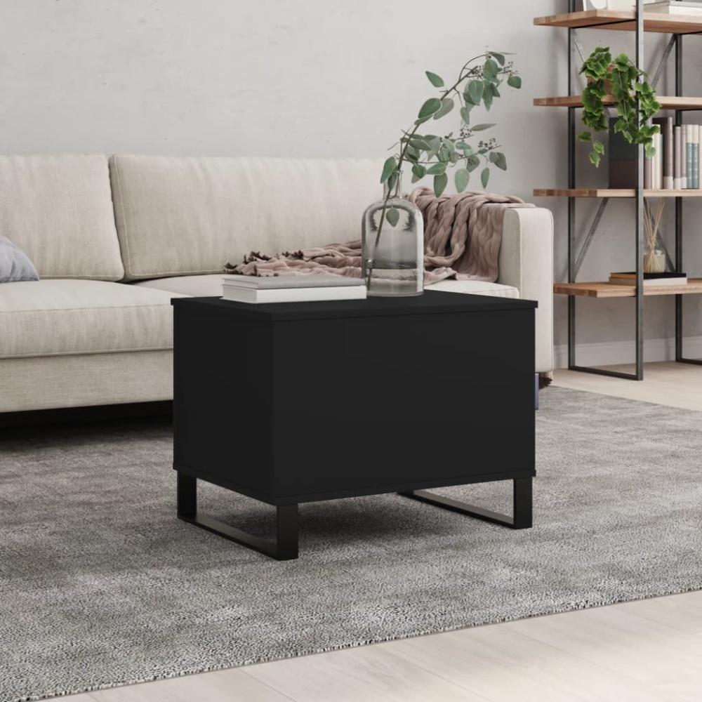 vidaXL Couchtisch Schwarz 60x44,5x45 cm Holzwerkstoff Bild 1