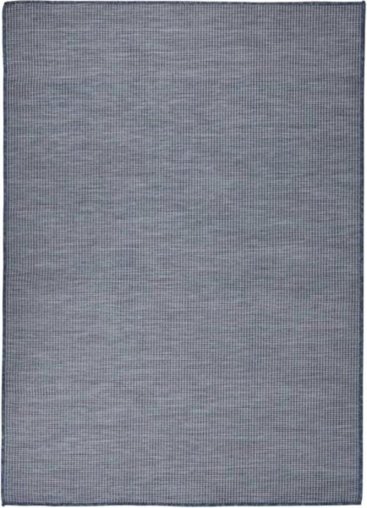 Outdoor-Teppich Flachgewebe 200x280 cm Blau Bild 1
