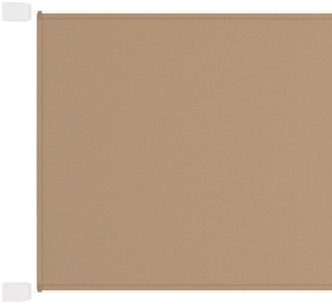 vidaXL Senkrechtmarkise Taupe 140x600 cm Oxford-Gewebe Bild 1