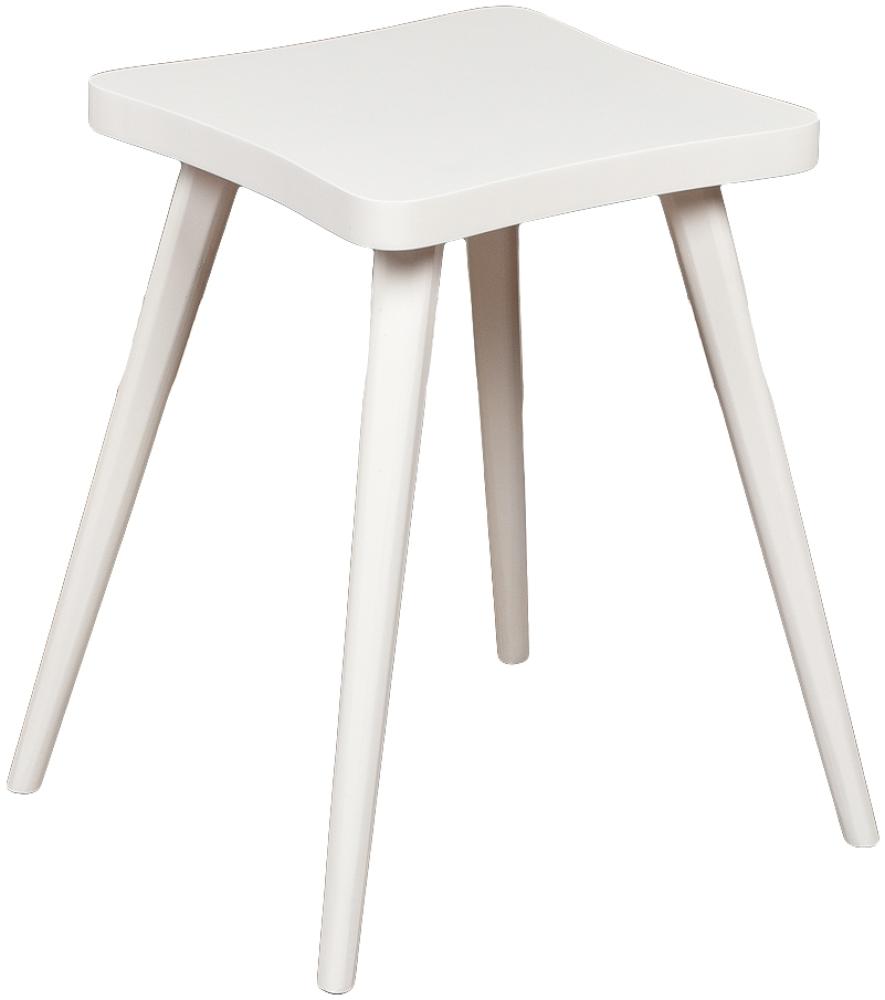 Beistelltisch UNO 35x50cm (BxH) Weiß Holz Nachttisch Blumentisch Tisch Bild 1