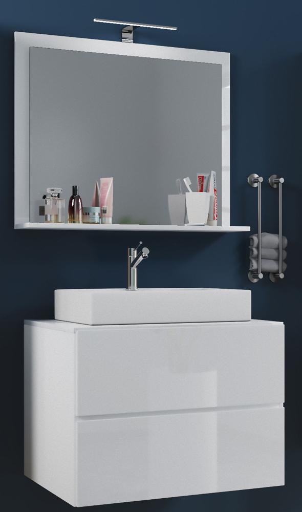 LendasM Bad Möbel Set Waschbecken Unterschrank Wandspiegel Badezimmer Waschtisch Bild 1