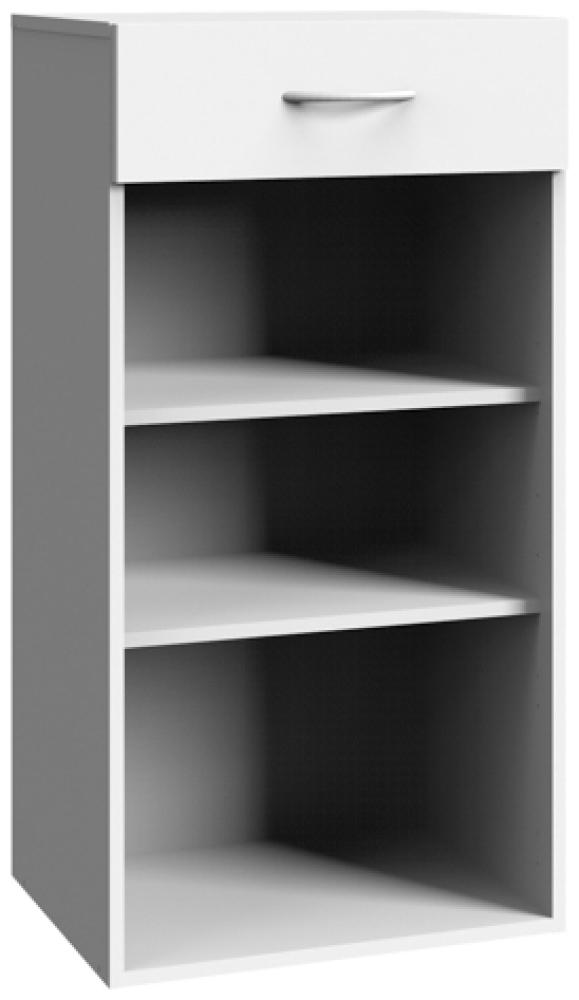 Wimex Multiraumkonzept Regal 1 Schublade Weiß Holzwerkstoff 40x30x98 cm Bild 1