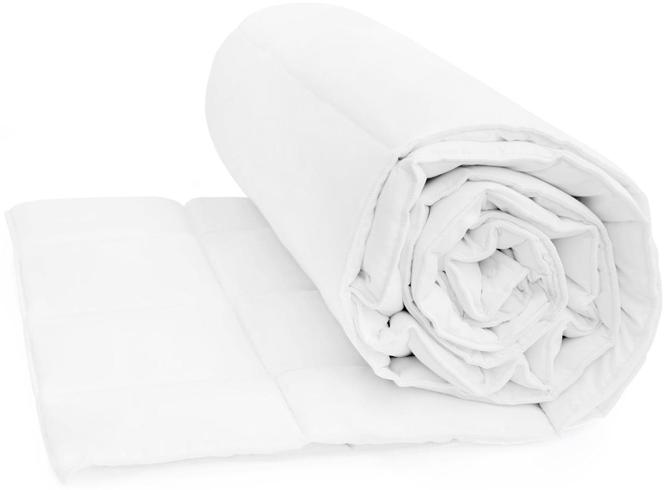 Leichte Bettdecke für den Sommer - Sommerdecke - Steppdecke für wärmeempfindliche Menschen - Waschbare Sommerbettdecke - Allergikergeeignet - Bettdecke 220x240 Bild 1