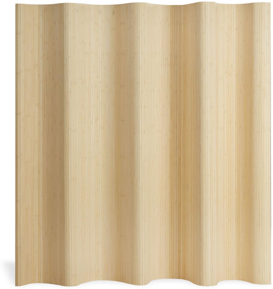 Homestyle4u Paravent Raumteiler, Bambus, natur, 250 x 0,3 x 200 cm (BxTxH) Bild 1
