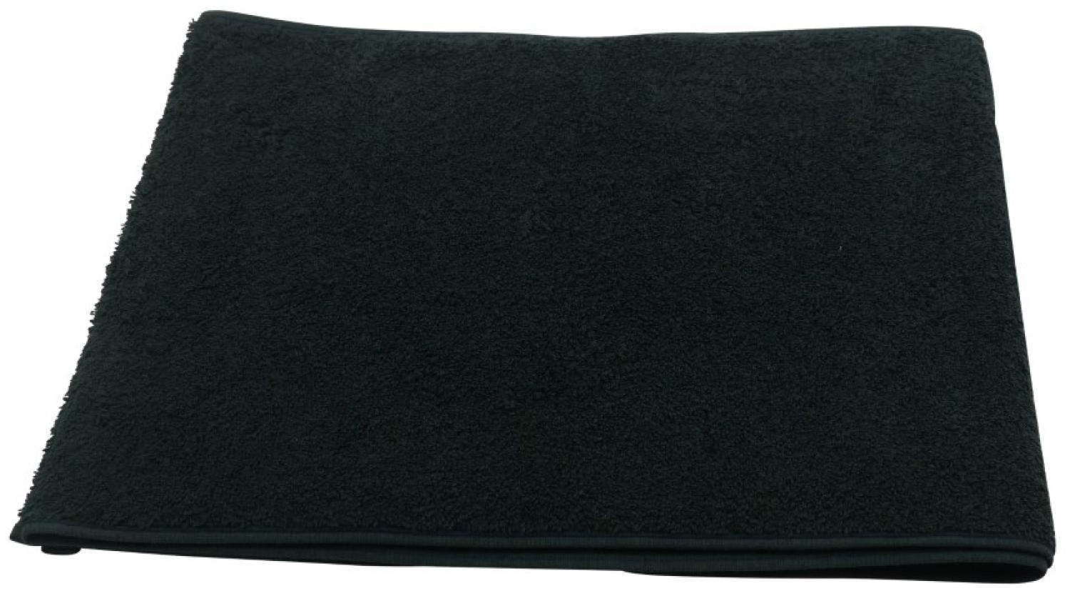 Sporthandtuch Fitness-Handtuch Baumwolle 30x145 cm schwarz Bild 1