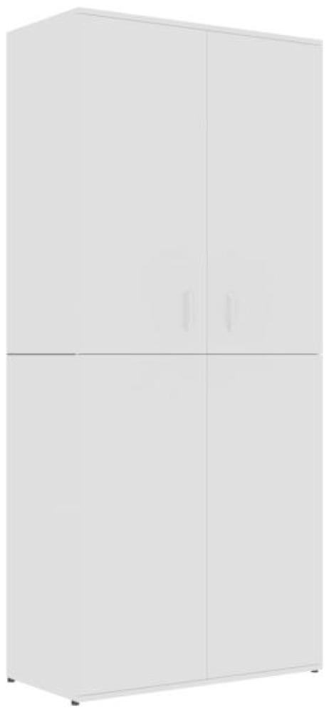 vidaXL Schuhschrank Weiß 80×39×178 cm Spanplatte Bild 1