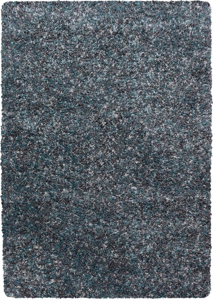 Hochflor Teppich Enrico rechteckig - 240x340 cm - Blau Bild 1