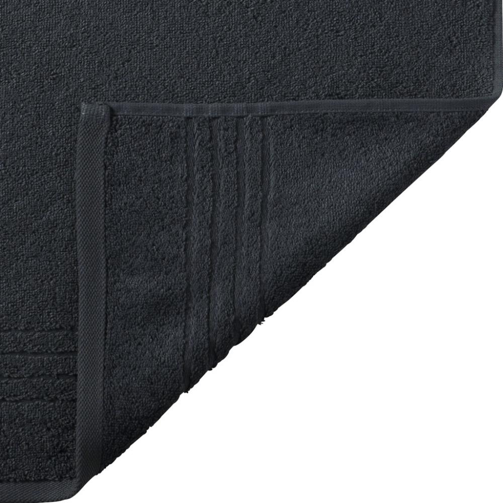 Madison Handtuch 50x100cm schwarz 500g/m² 100% Baumwolle Bild 1