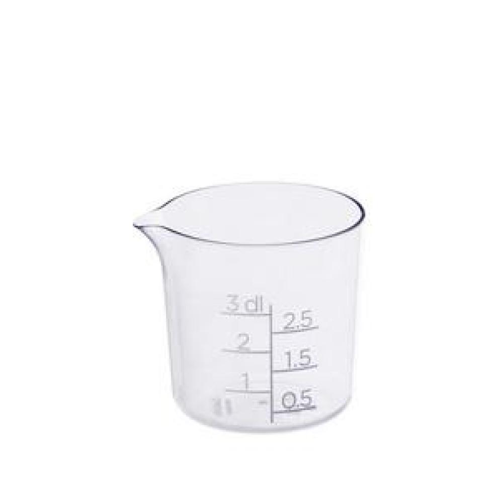 GastroMax Messbecher, 0,3 Liter, transparent Material: SAN, Maße: (B)100 x (T)100 x (H)80 mm (6405-90) Bild 1