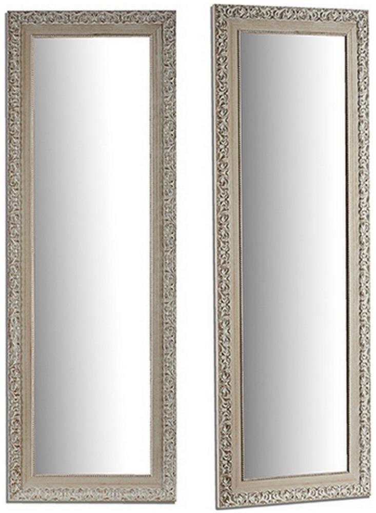Wandspiegel Romantisch Holz Weiß Glas (5 x 155,5 x 55 cm) Bild 1
