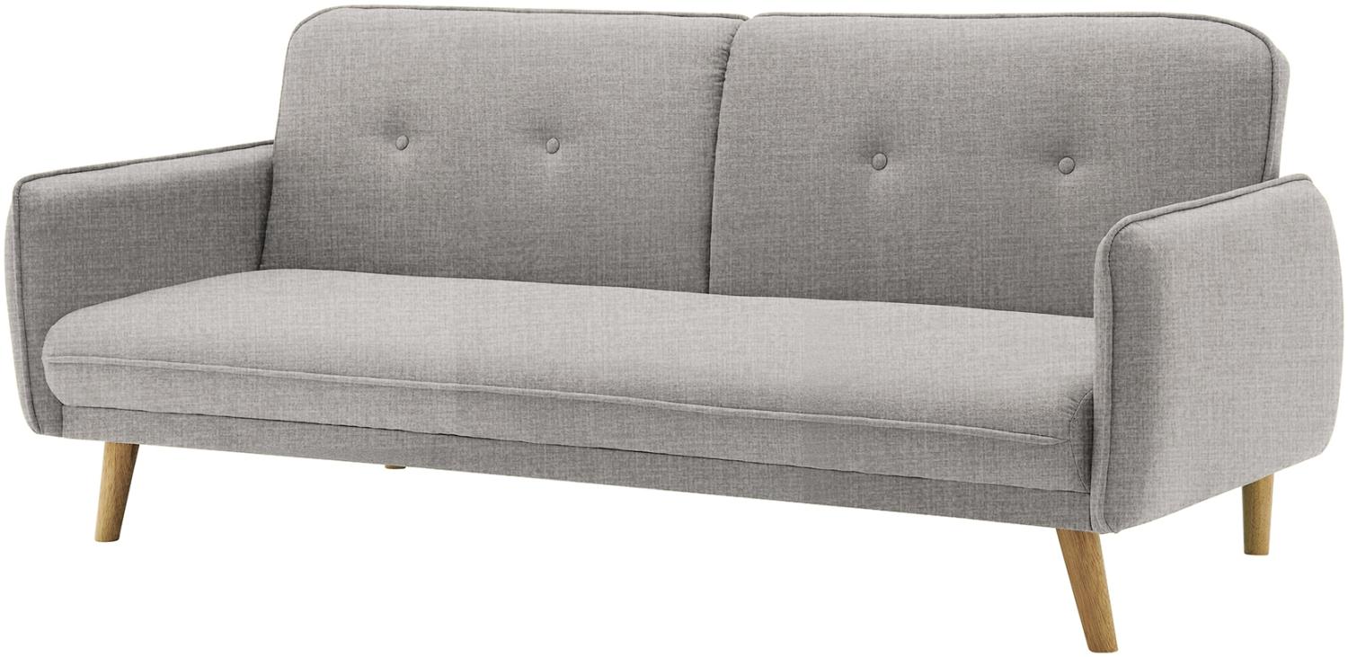 3-Sitzer Sofa Strukturstoff fein Hellgrau Relaxsofa Wohnzimmer Möbel Lounge Bild 1