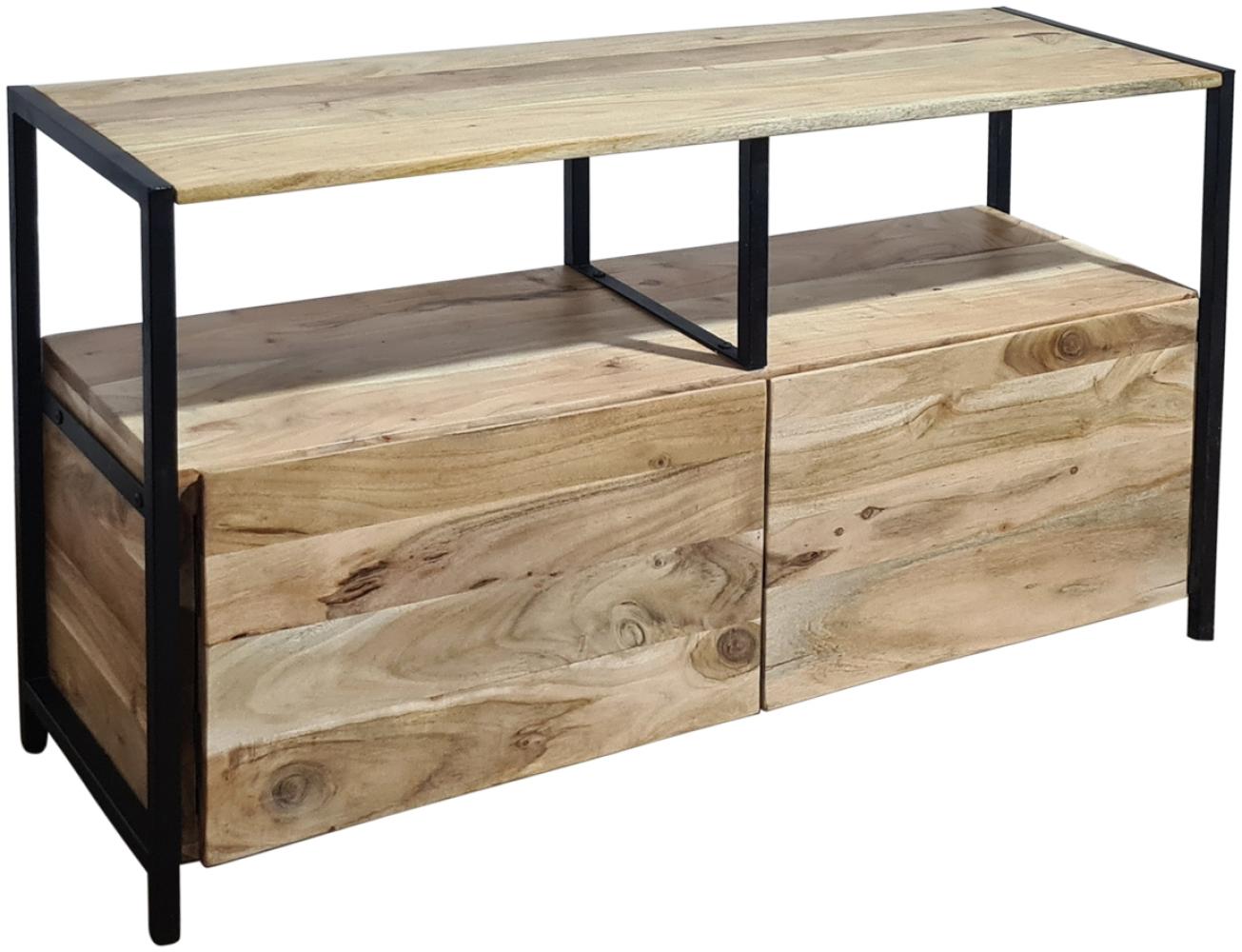 Sideboard Kommode Akazie 110x35x65 cm naturfarben Nagar III 76504007 Bild 1